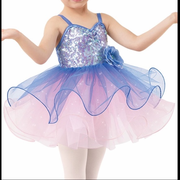 Weissman Blue & Pink Ballerina Dance Costume CXS